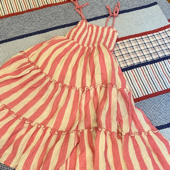 SweetHoney Pink and White Striped Dress - Picture 1 of 2